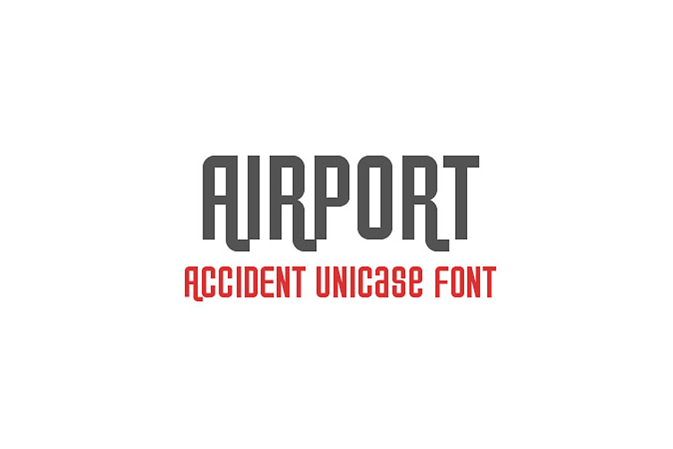 Пример шрифта Airport #1