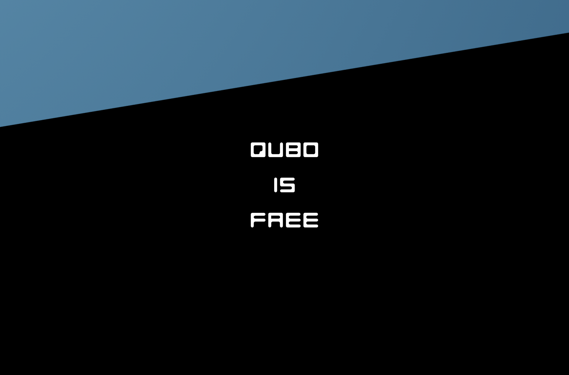Пример шрифта QUBO #3