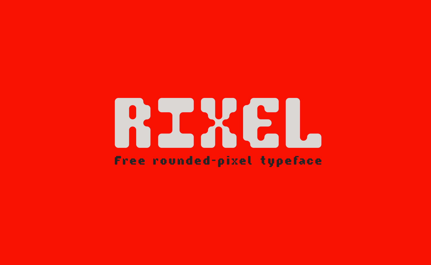 Пример шрифта Rixel #1