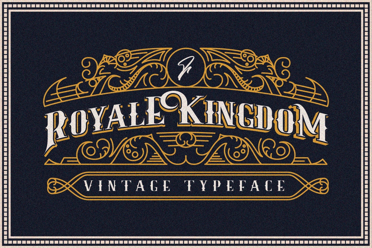 Пример шрифта Royale Kingdom #1