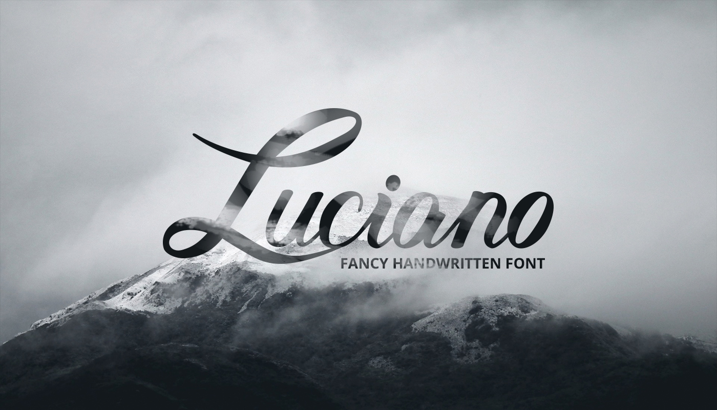 Пример шрифта Luciano #1
