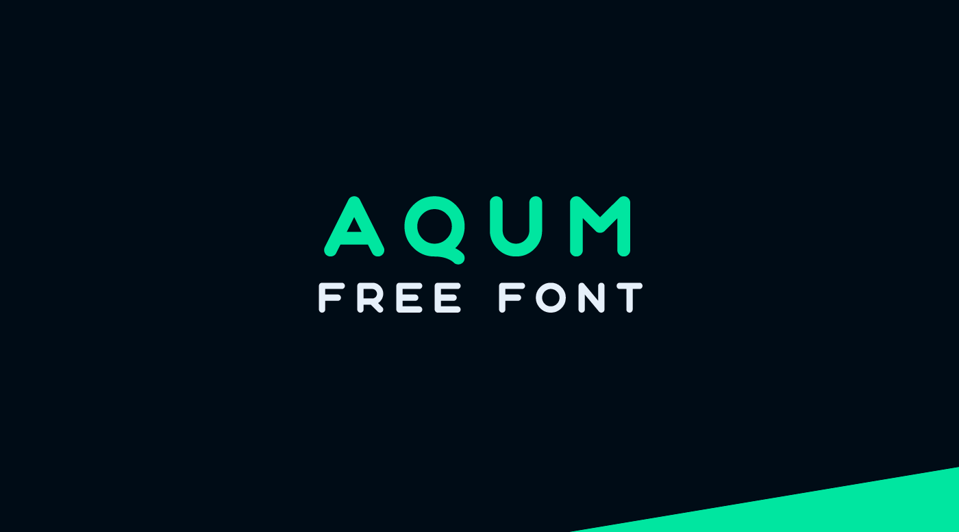 Пример шрифта Aqum #1