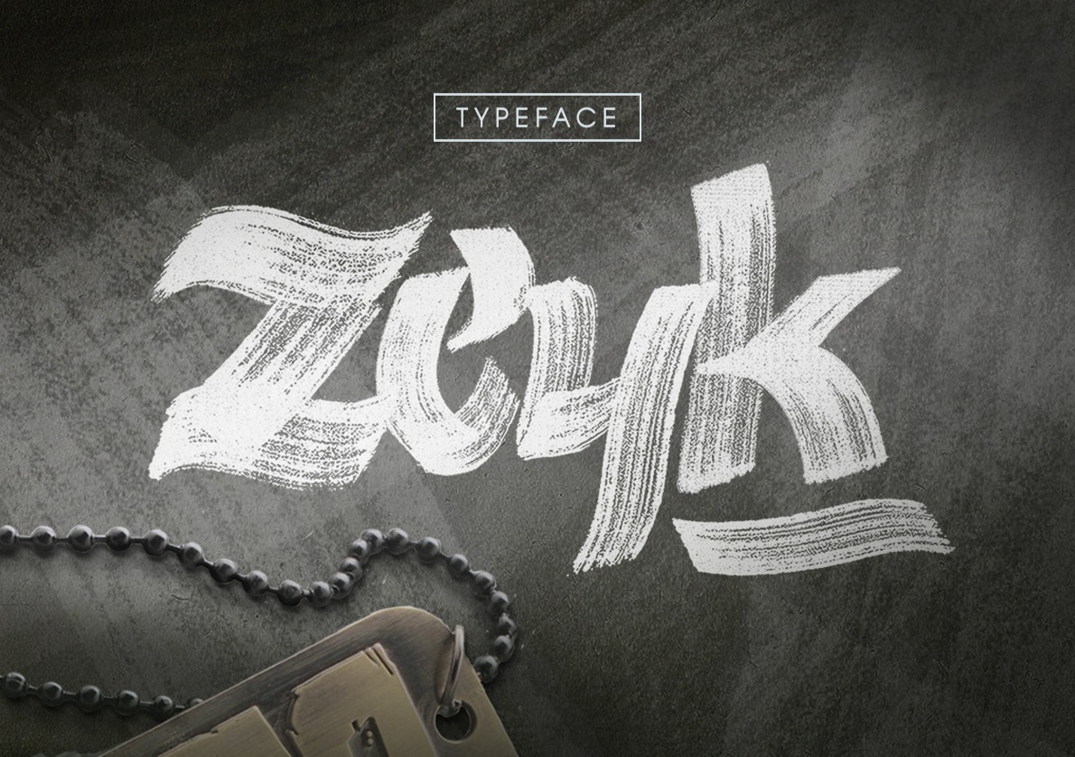 Пример шрифта Zeyk #1