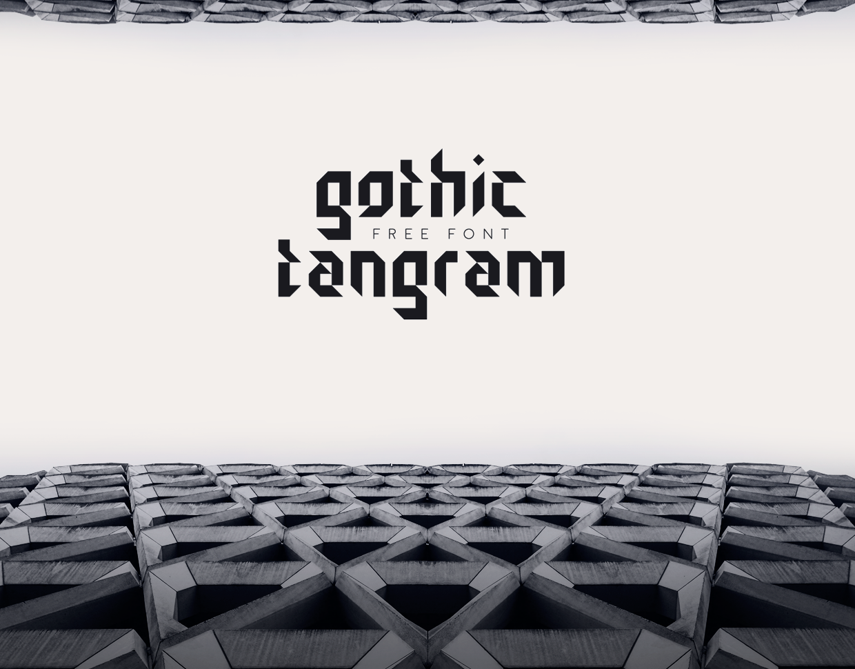 Пример шрифта Gothic Tangram #1