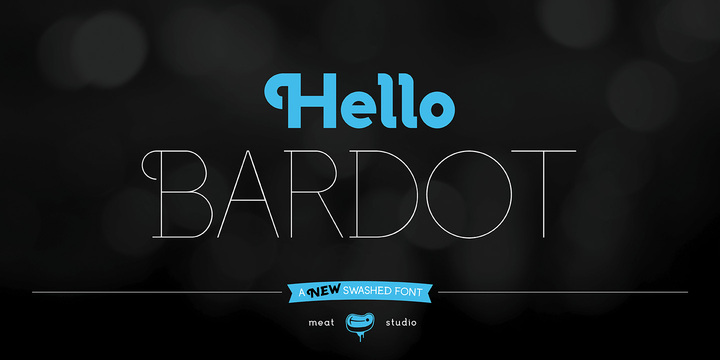 Пример шрифта Bardot #1
