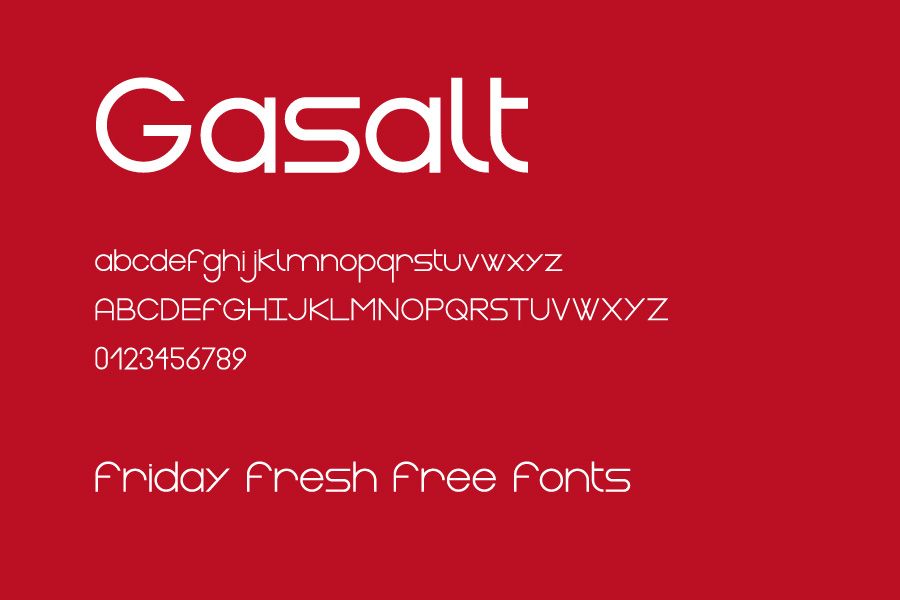 Пример шрифта Gasalt #2