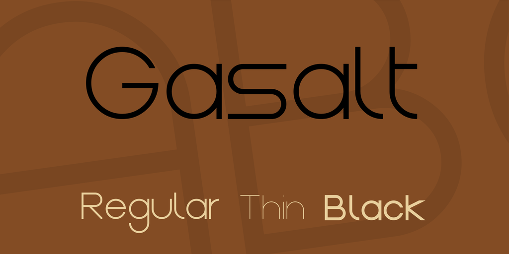 Пример шрифта Gasalt #1