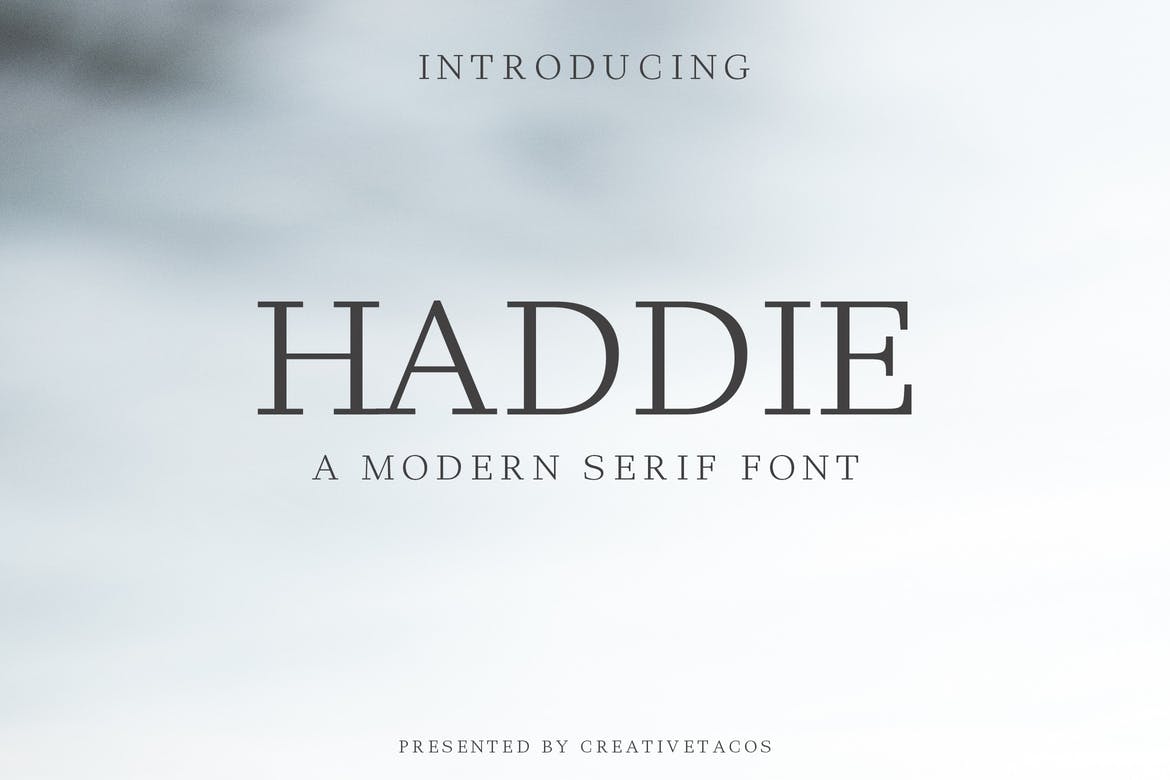 Пример шрифта Modern Serif #2