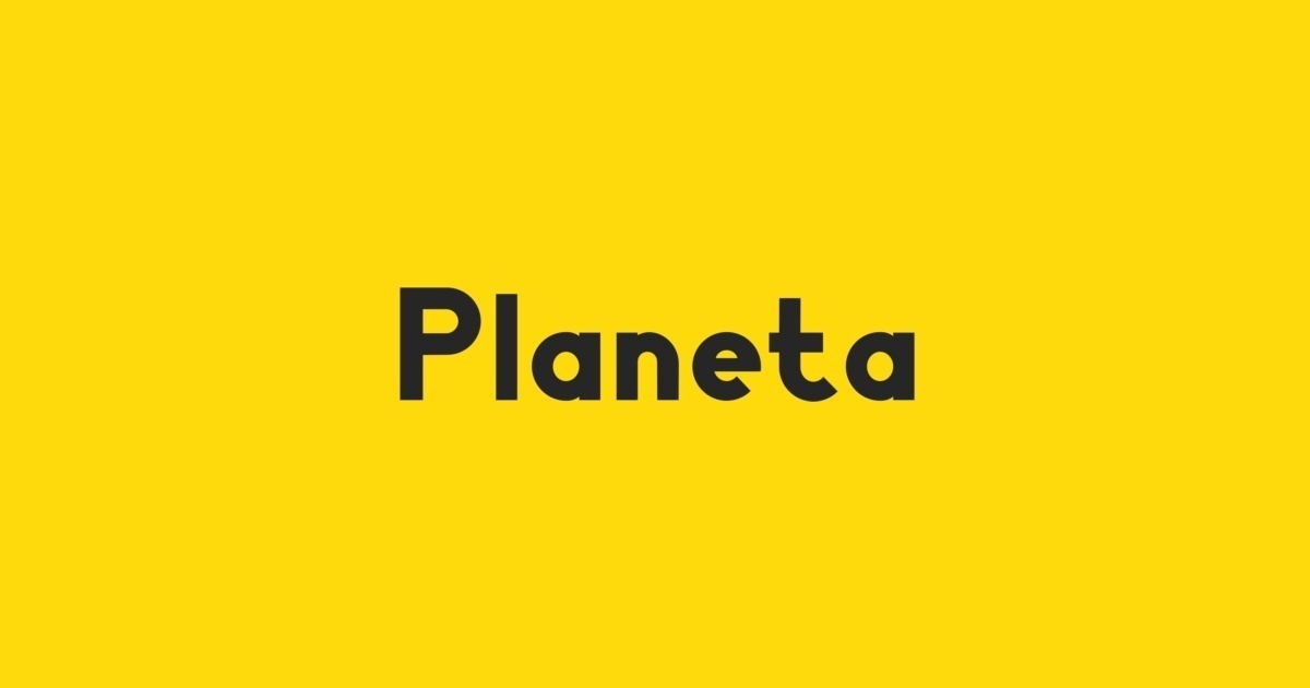 Пример шрифта Planeta #1