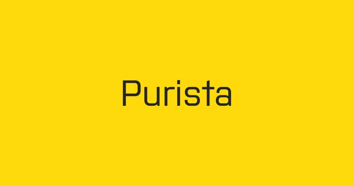 Пример шрифта Purista #3