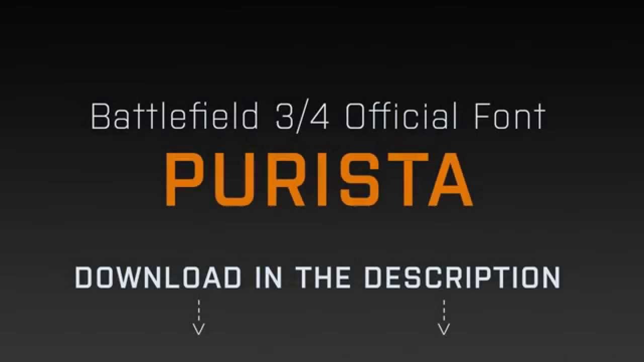 Пример шрифта Purista #1