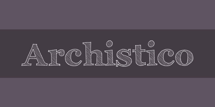 Пример шрифта Archistico #1