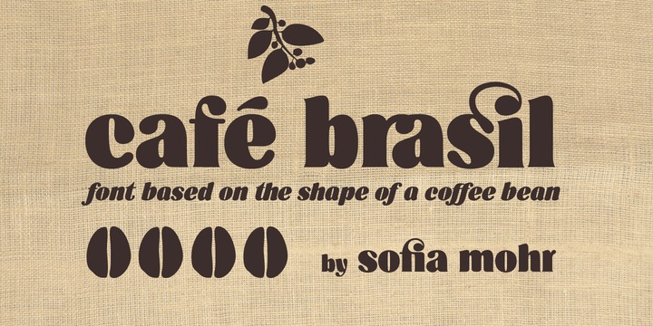 Пример шрифта Cafe Brasil #1