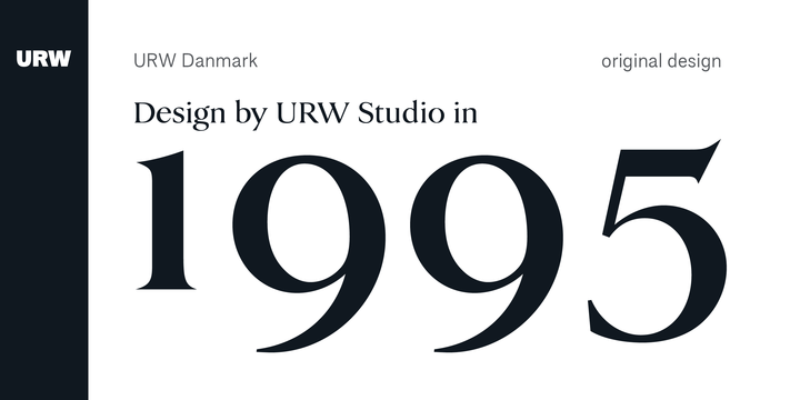 Пример шрифта Danmark #3