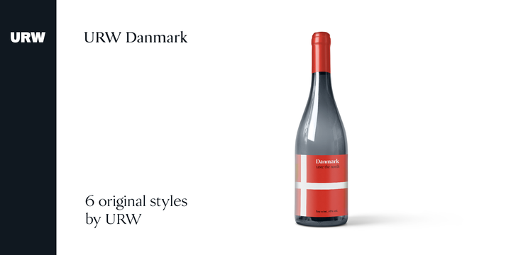 Пример шрифта Danmark #4