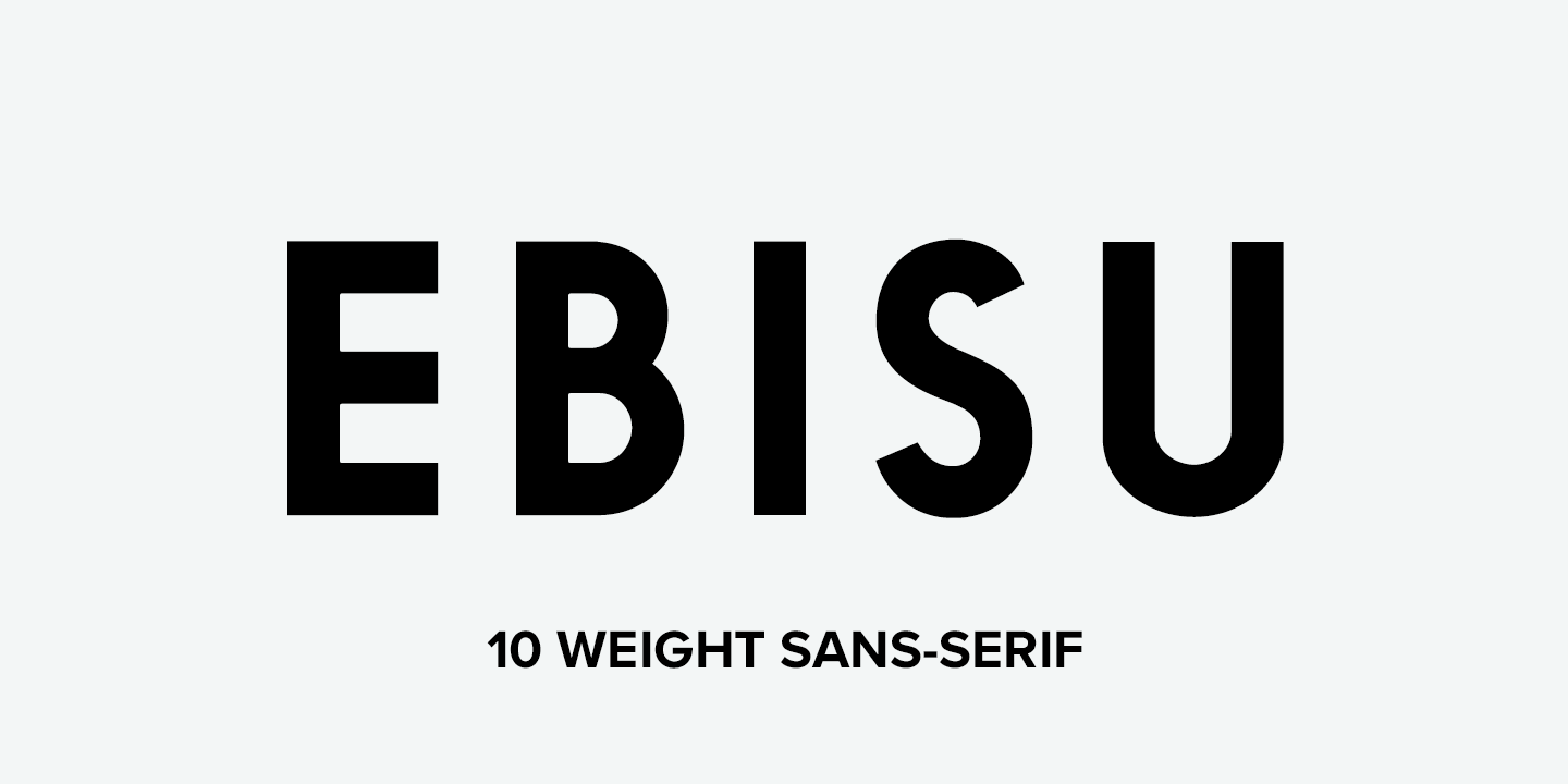 Пример шрифта Ebisu #1