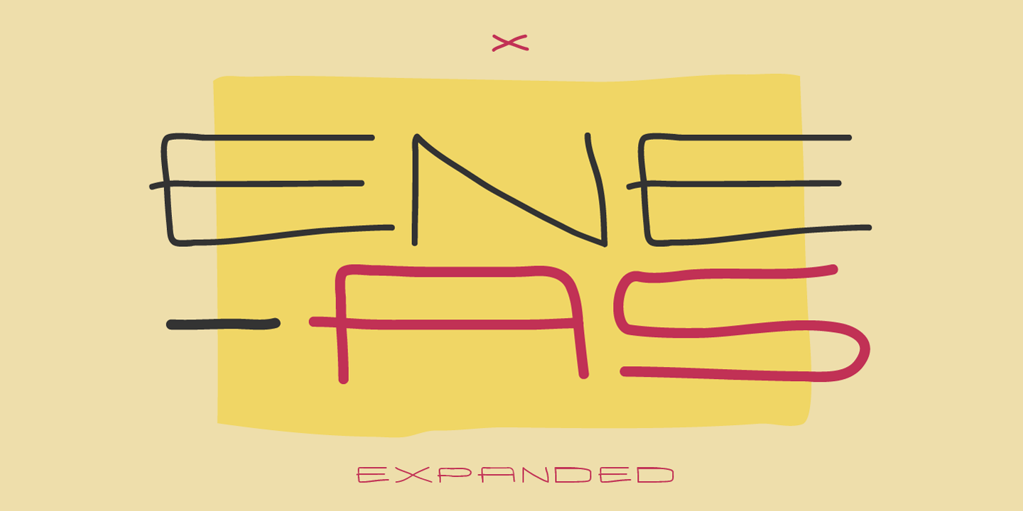 Пример шрифта Eneas Expanded #1