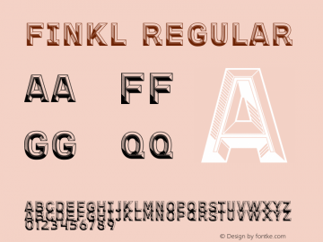 Пример шрифта Finkl #1