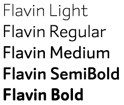 Пример шрифта Flavin #2