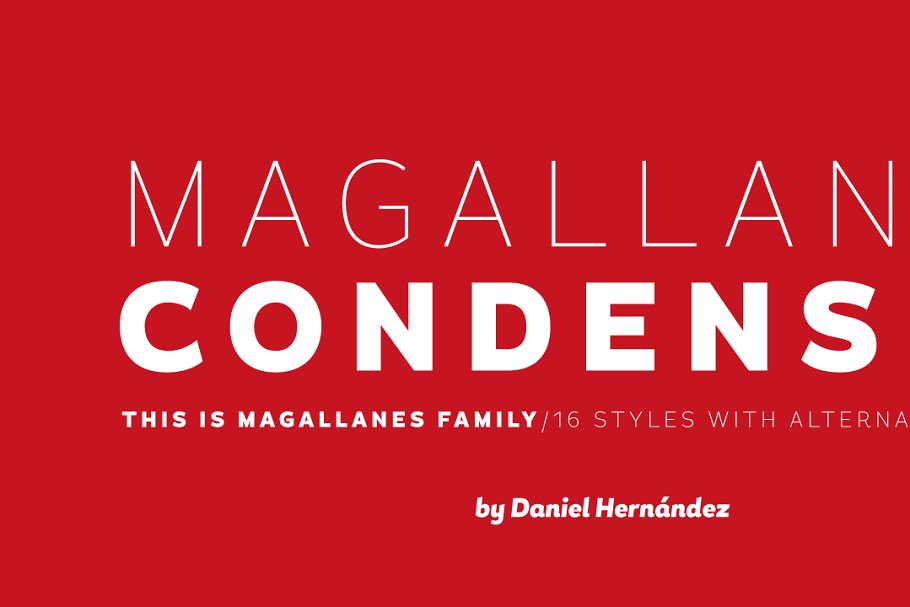 Пример шрифта Magallanes Cond #3