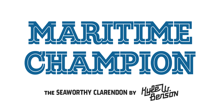 Пример шрифта Maritime Champion #1