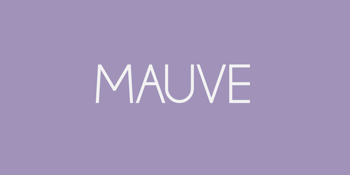 Пример шрифта Mauve #1