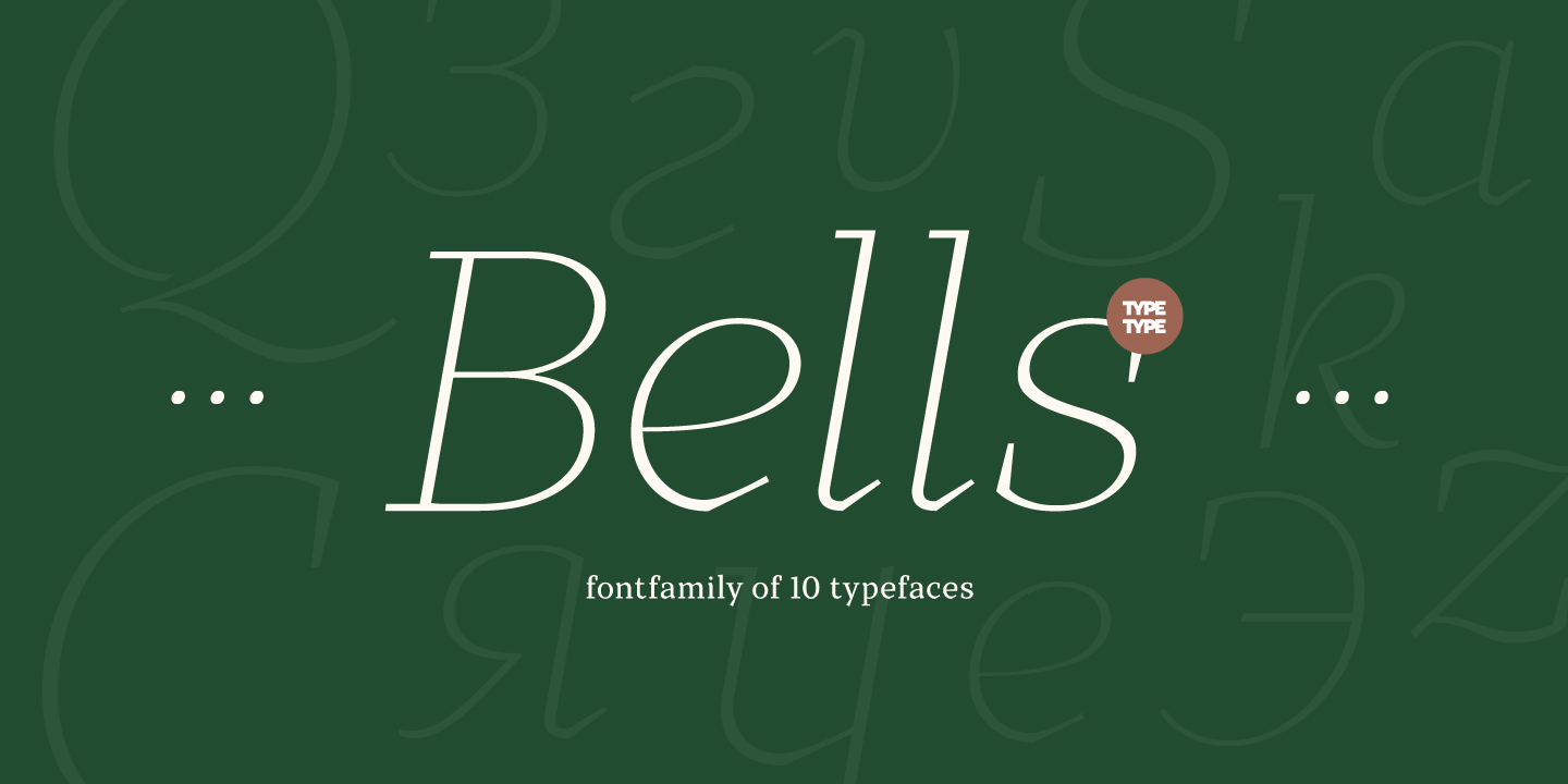 Пример шрифта TT Bells #1