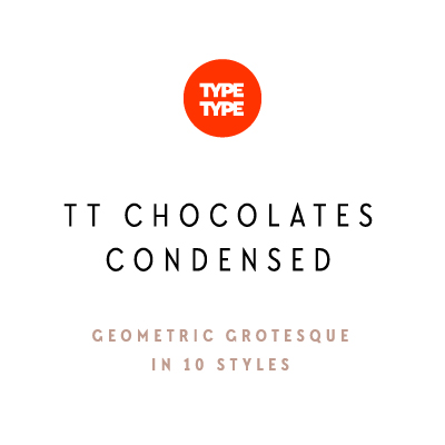 Пример шрифта TT Chocolates Condensed #1