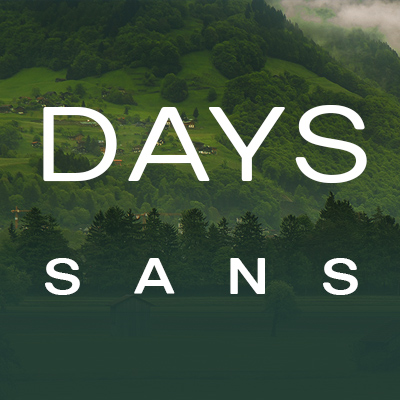 Пример шрифта TT Days Sans #1