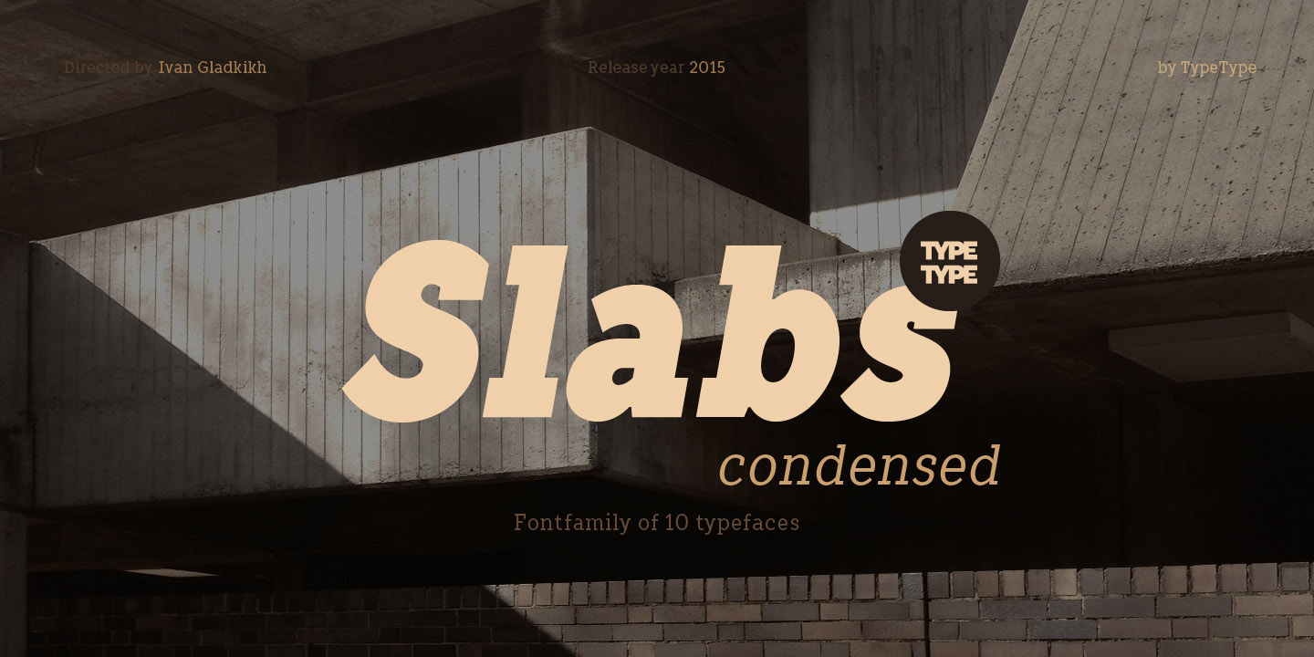 Пример шрифта TT Slabs Condensed #12
