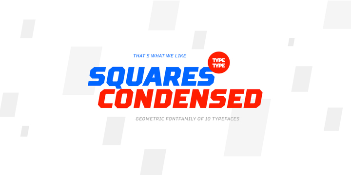 Пример шрифта TT Squares Condensed #2