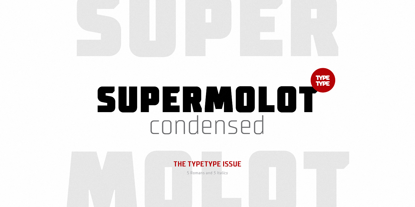 Пример шрифта TT Supermolot Condensed #2