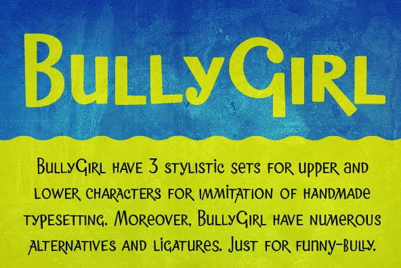 Пример шрифта BullyGirl #1
