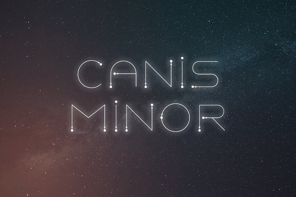 Пример шрифта Canis Minor #1
