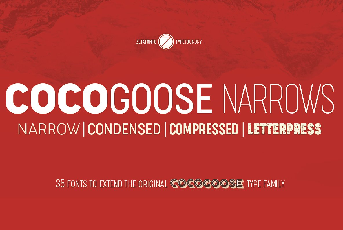 Пример шрифта Cocogoose #1