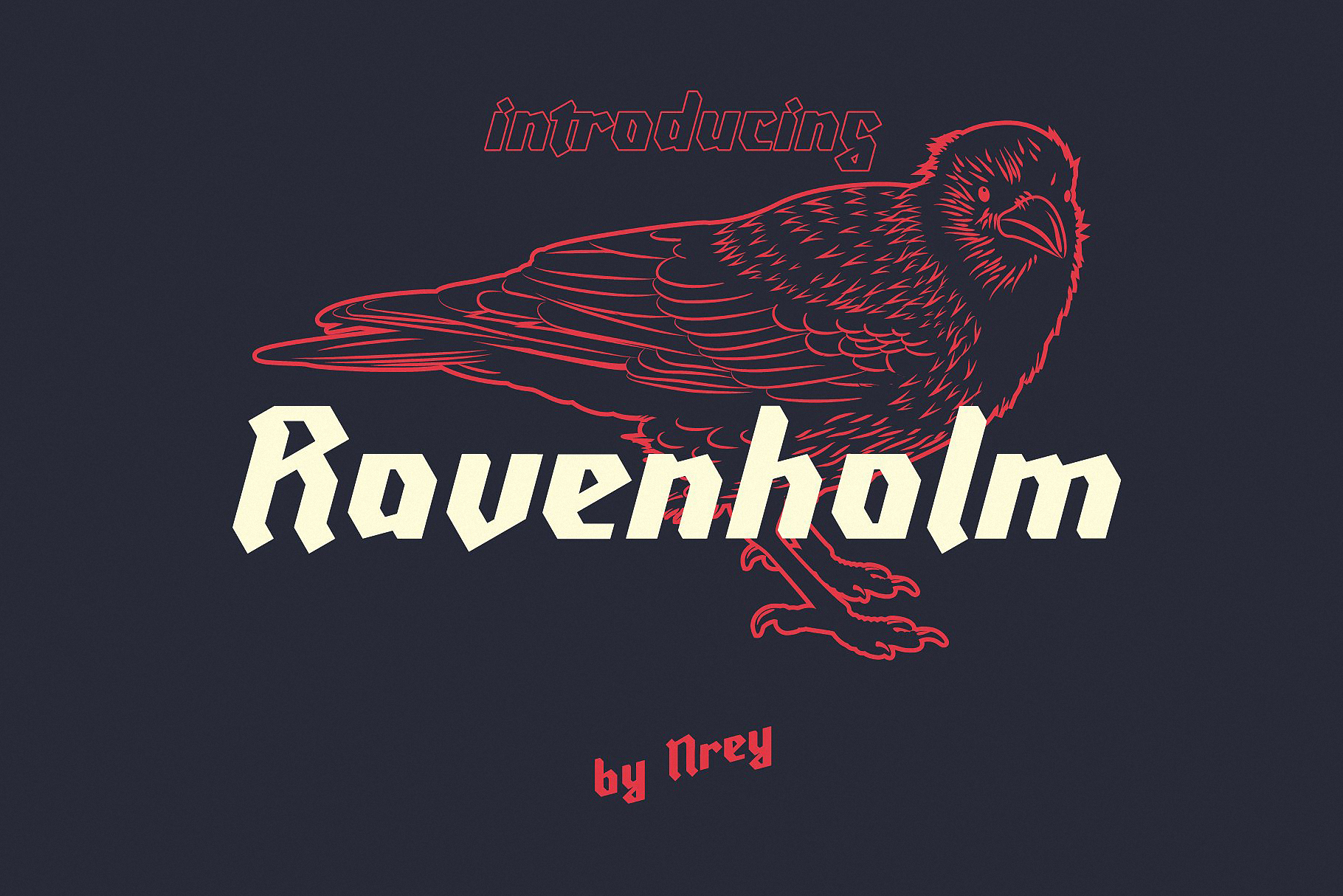 Пример шрифта Ravenholm #1