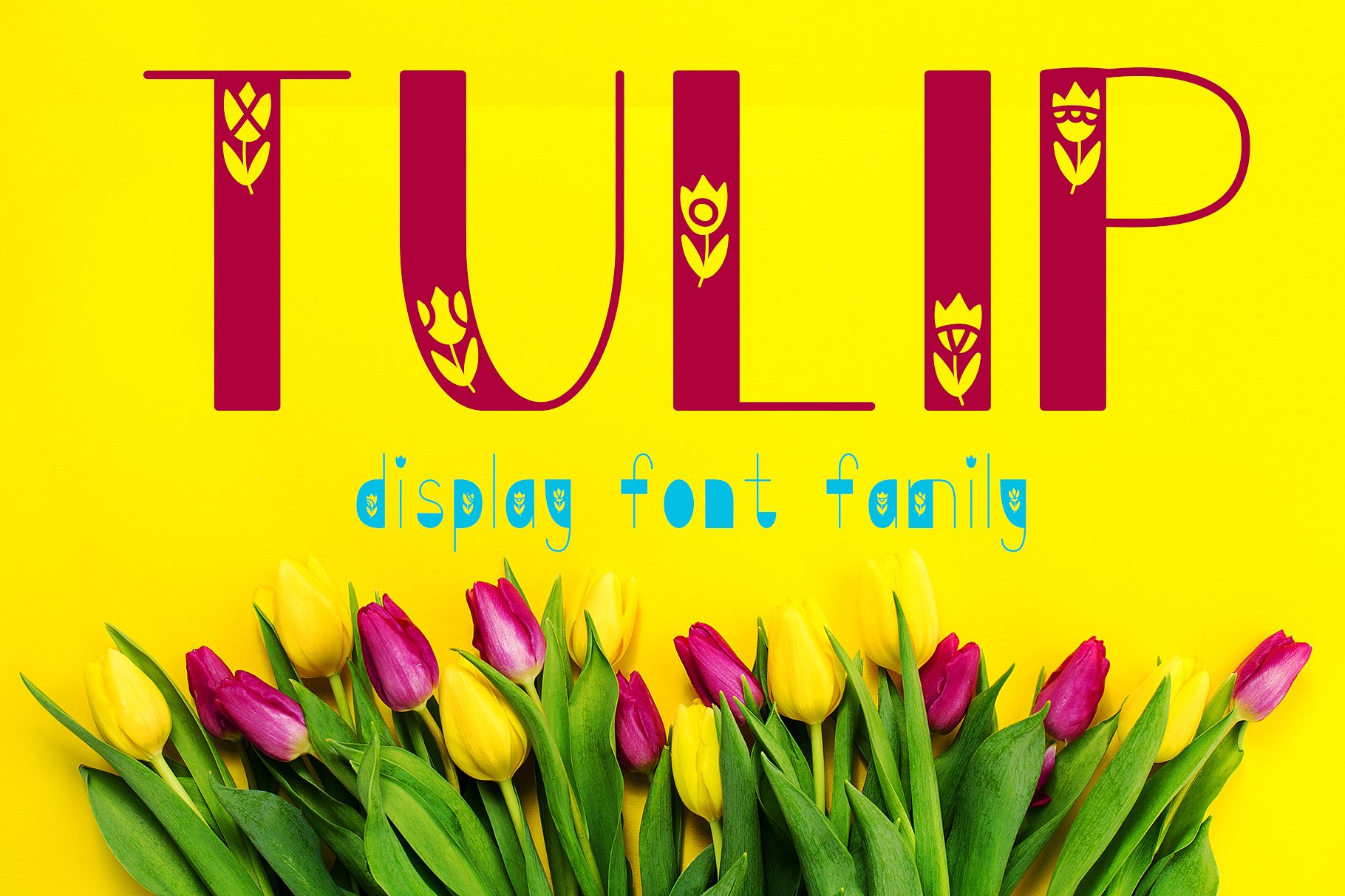 Пример шрифта Tulip #1