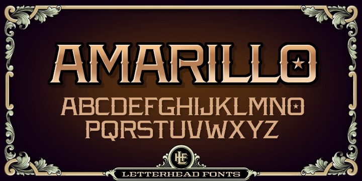 Пример шрифта LHF Amarillo #1