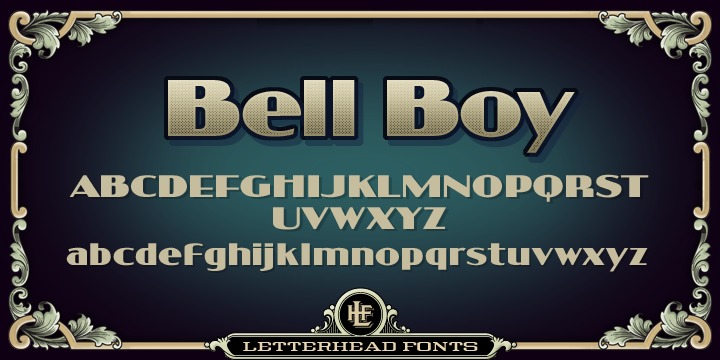 Пример шрифта LHF Bell Boy #1