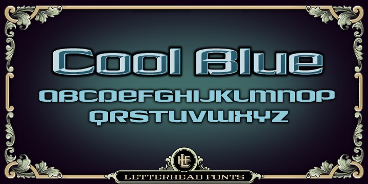 Пример шрифта LHF Cool Blue #1