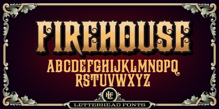 Пример шрифта LHF Firehouse #1
