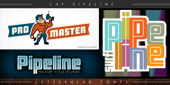 Пример шрифта LHF Pipeline #1