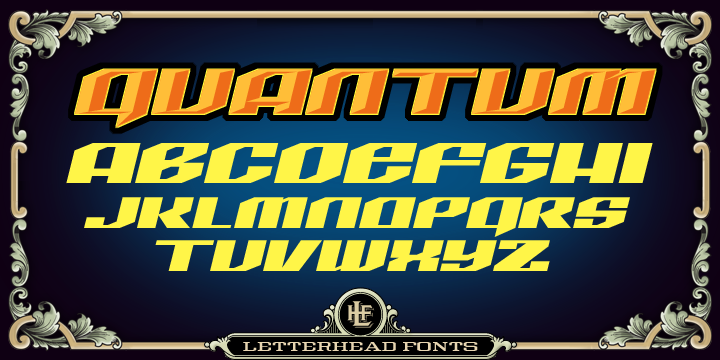 Пример шрифта LHF Quantum #1