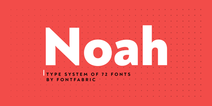 Пример шрифта Noah #1