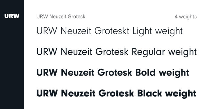 Пример шрифта Neuzeit Grotesk #2