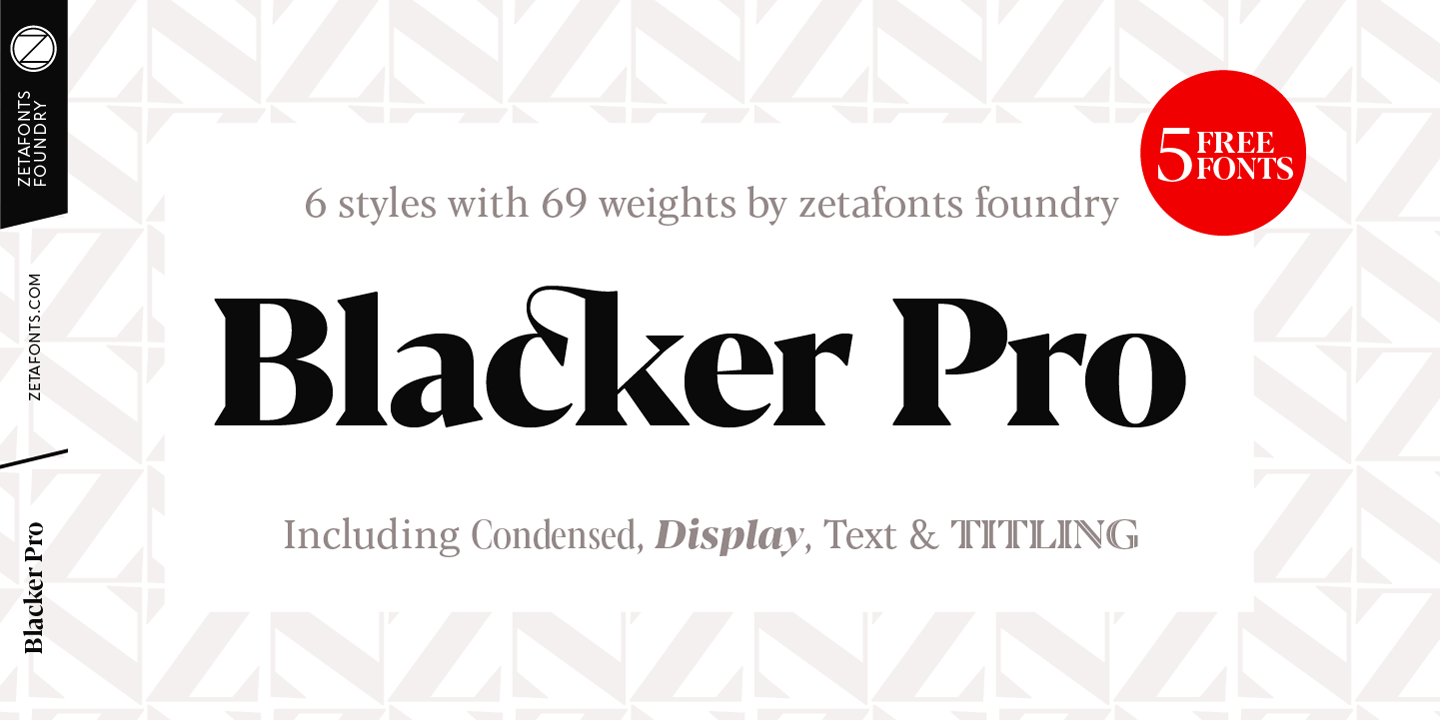 Пример шрифта Blacker Pro #1