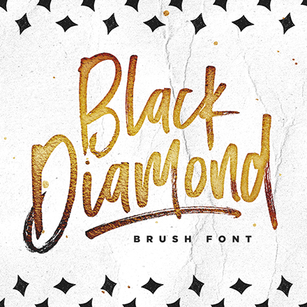 Пример шрифта Black Diamond #1