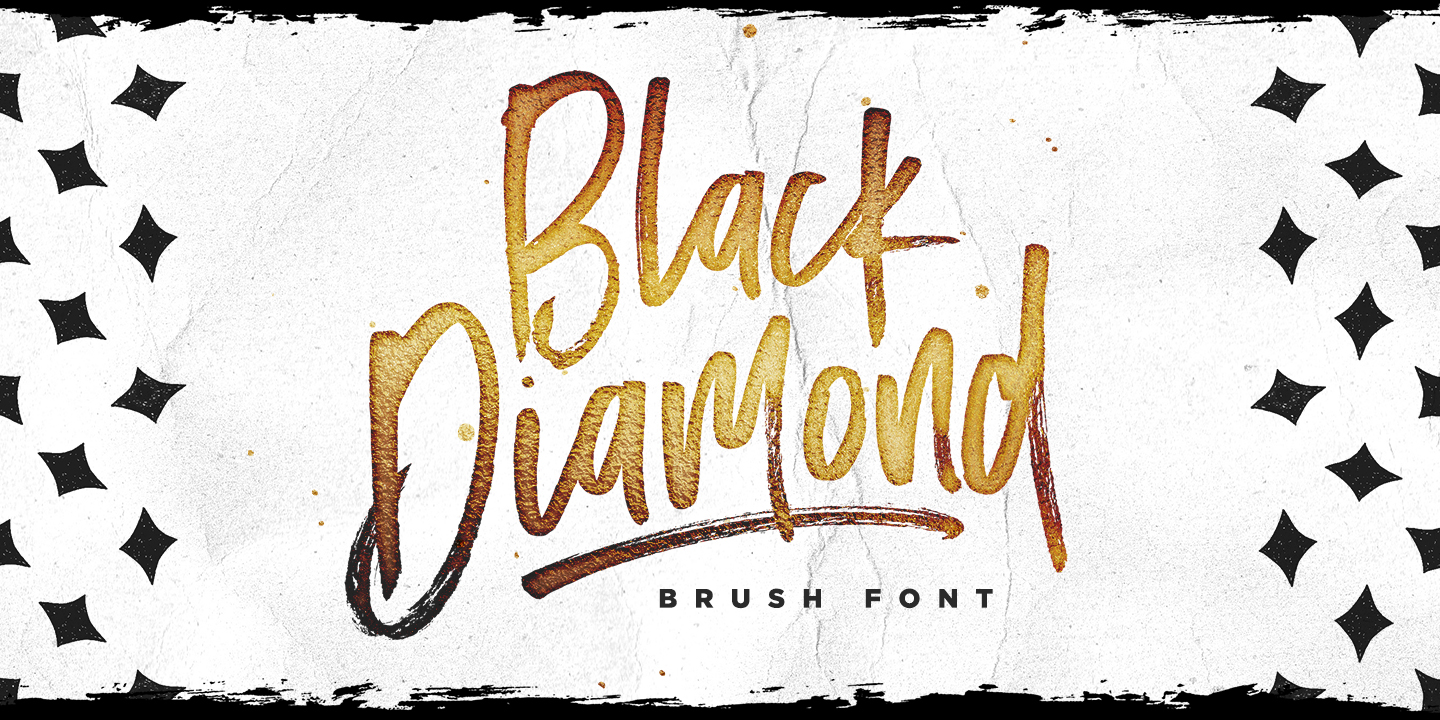 Пример шрифта Black Diamond #2