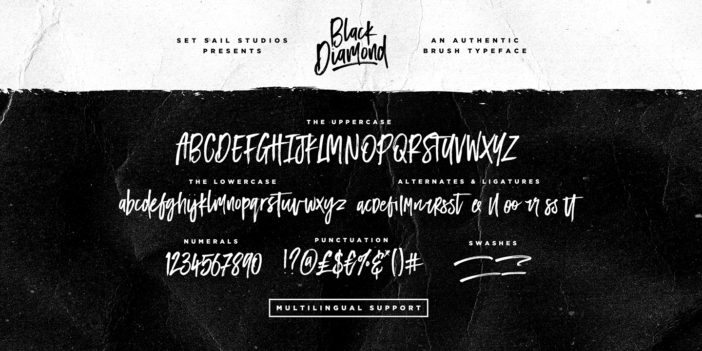 Пример шрифта Black Diamond #7