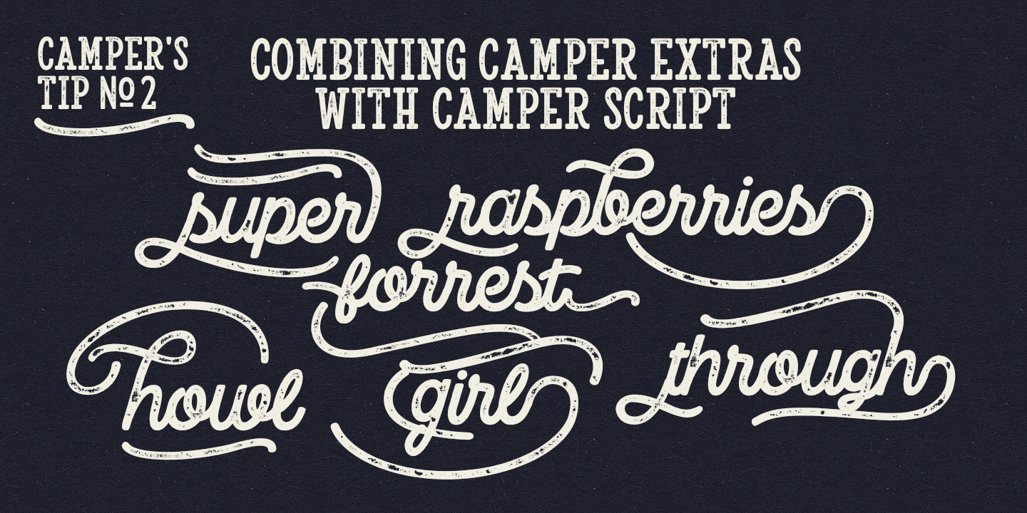 Пример шрифта Camper #11